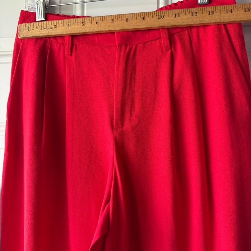 a new day red high rise straight leg trousers - Picture 3 of 7